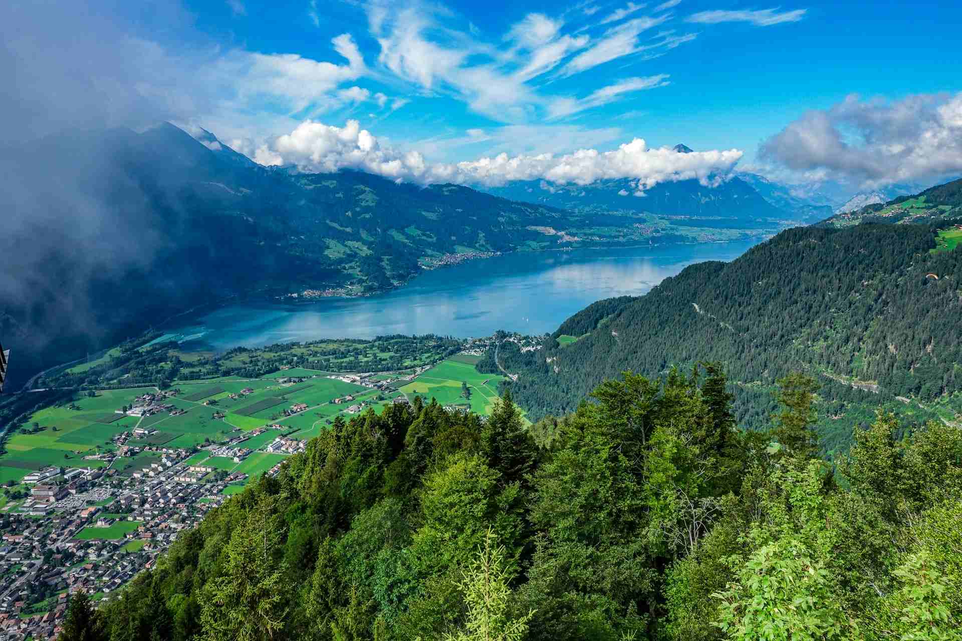Fallschirmsprungplätze Interlaken Schweiz