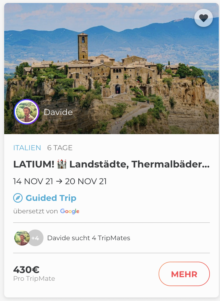 Join Davide on a trip to Latium.