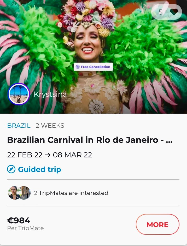 Feiere Karneval in Brasilien mit TripLeader Krystsina