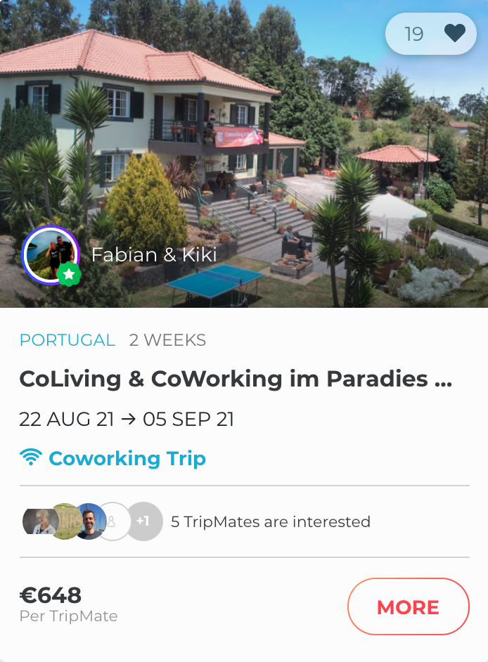 Coliving and coworking in Portugal.