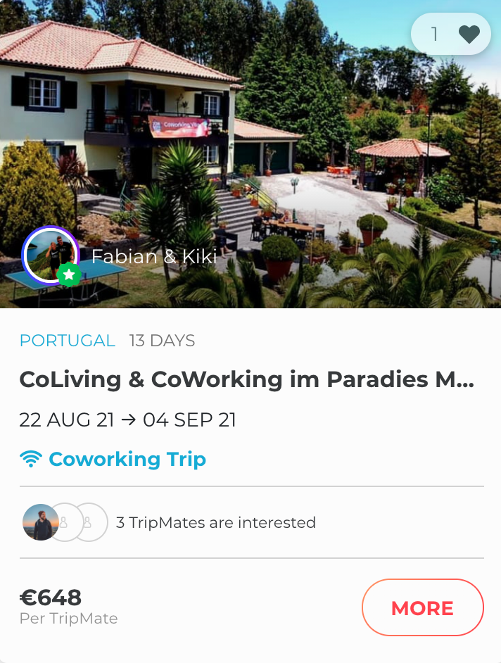 Coliving and coworking in Madeira, Portugal.