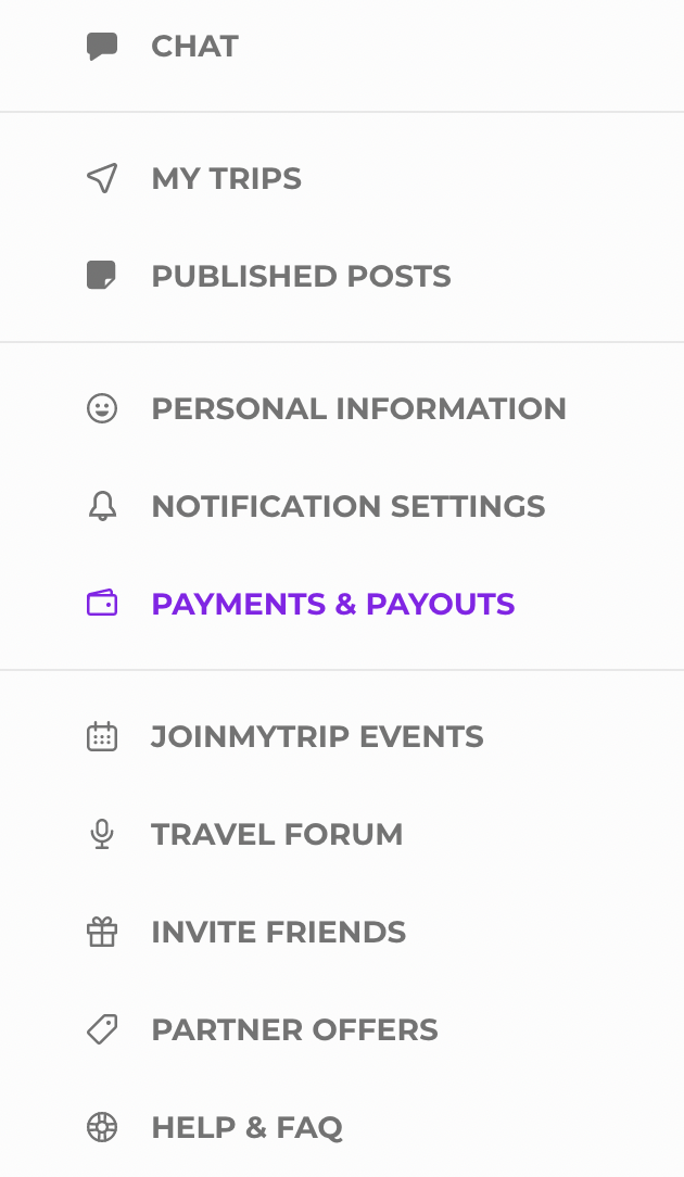 how to do payment and payout guide joinmytrip