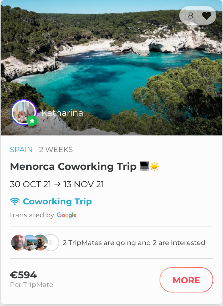 Menorca co-working trip 