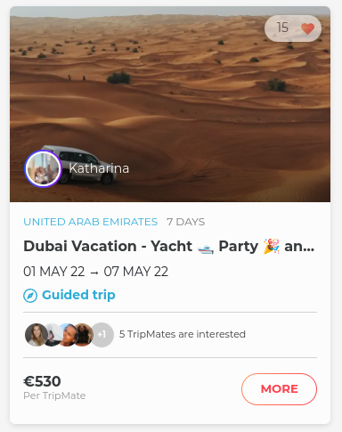 join Katharina on her trip to dubai