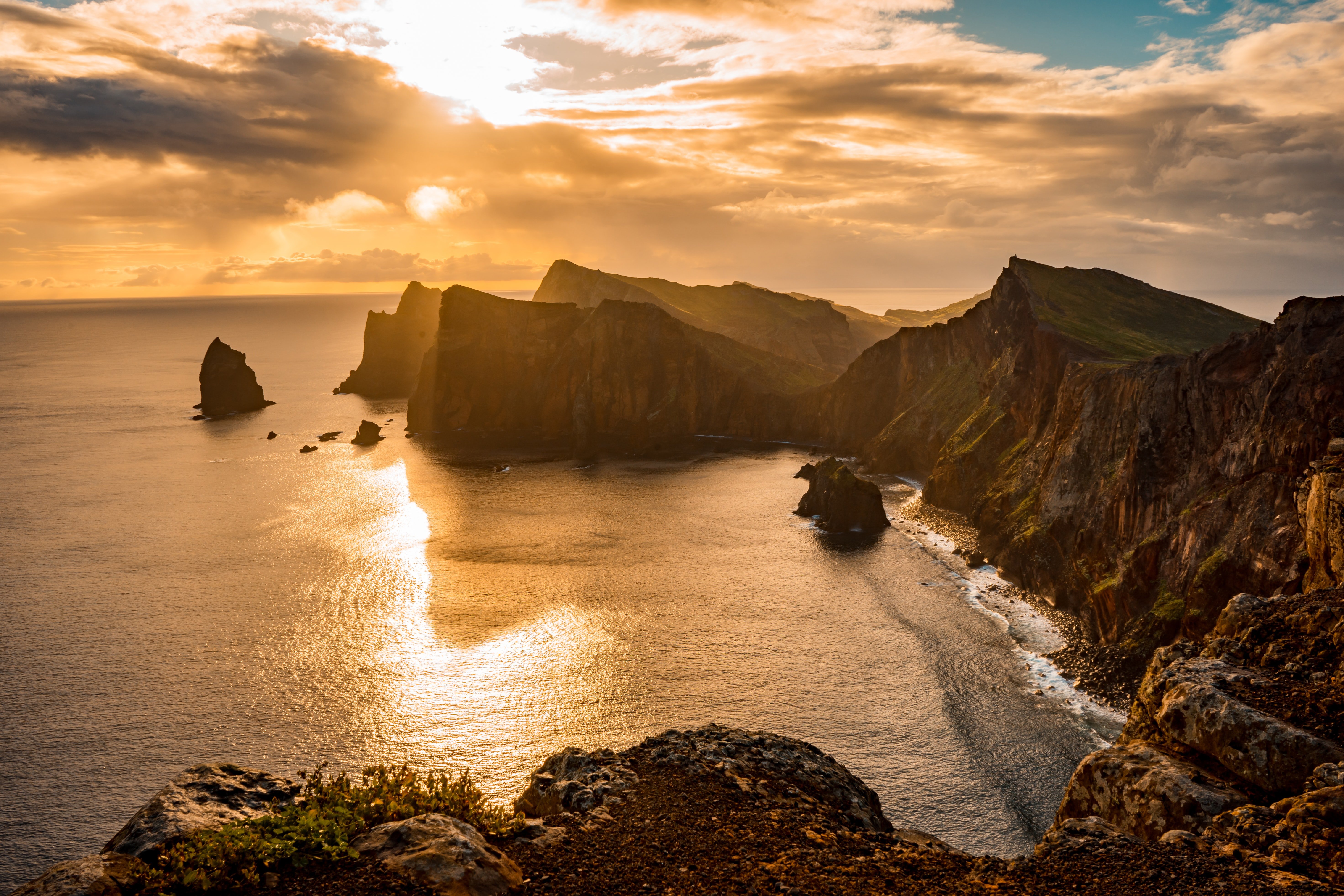 Ein Sonnenuntergang auf Madeira.