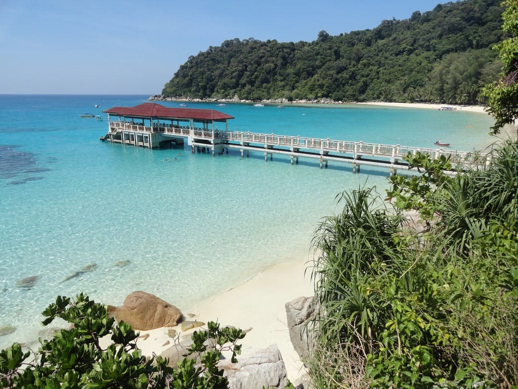 Strand auf Insel in Malaysia