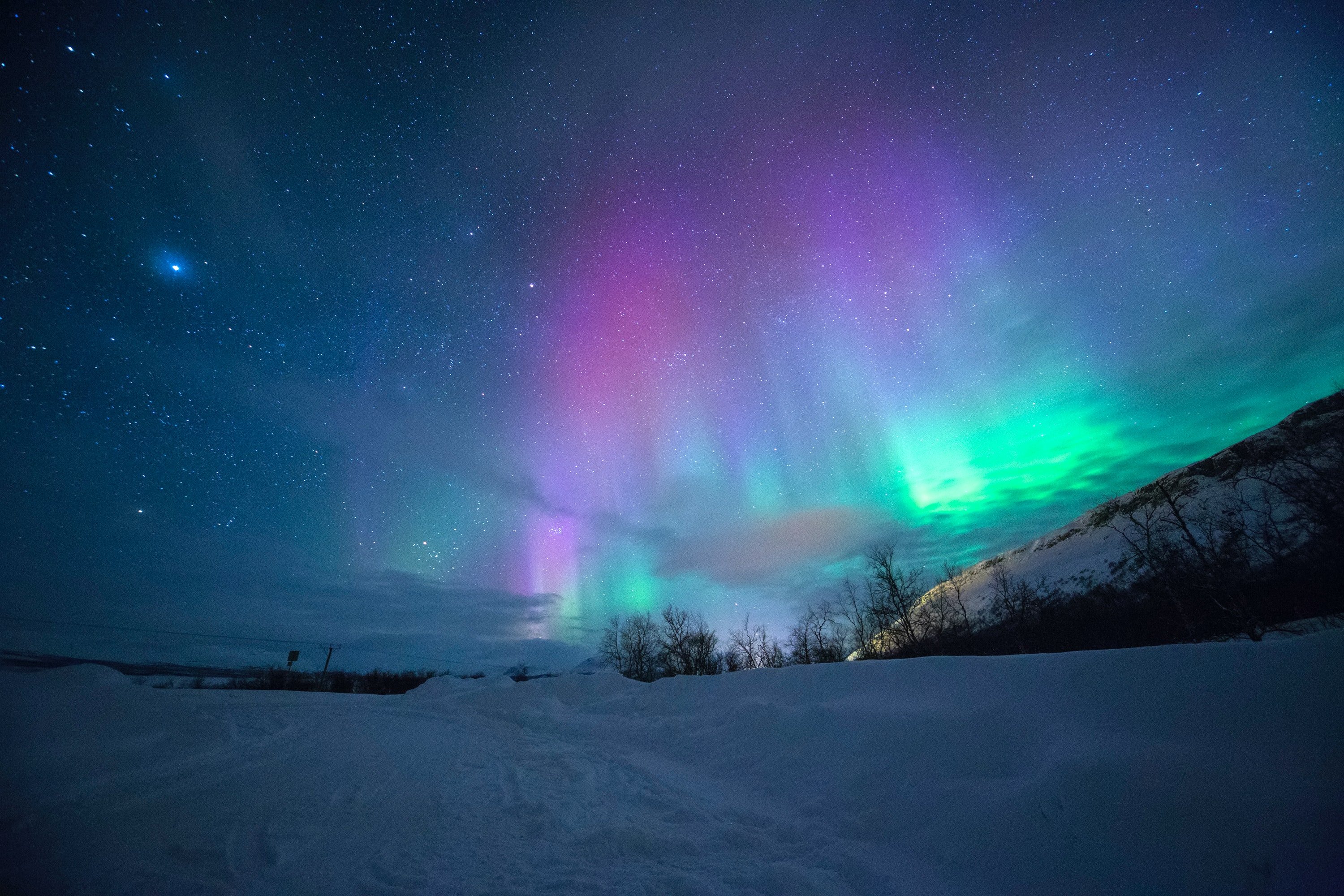 Enjoy the Northern Lights on New Years Eve.