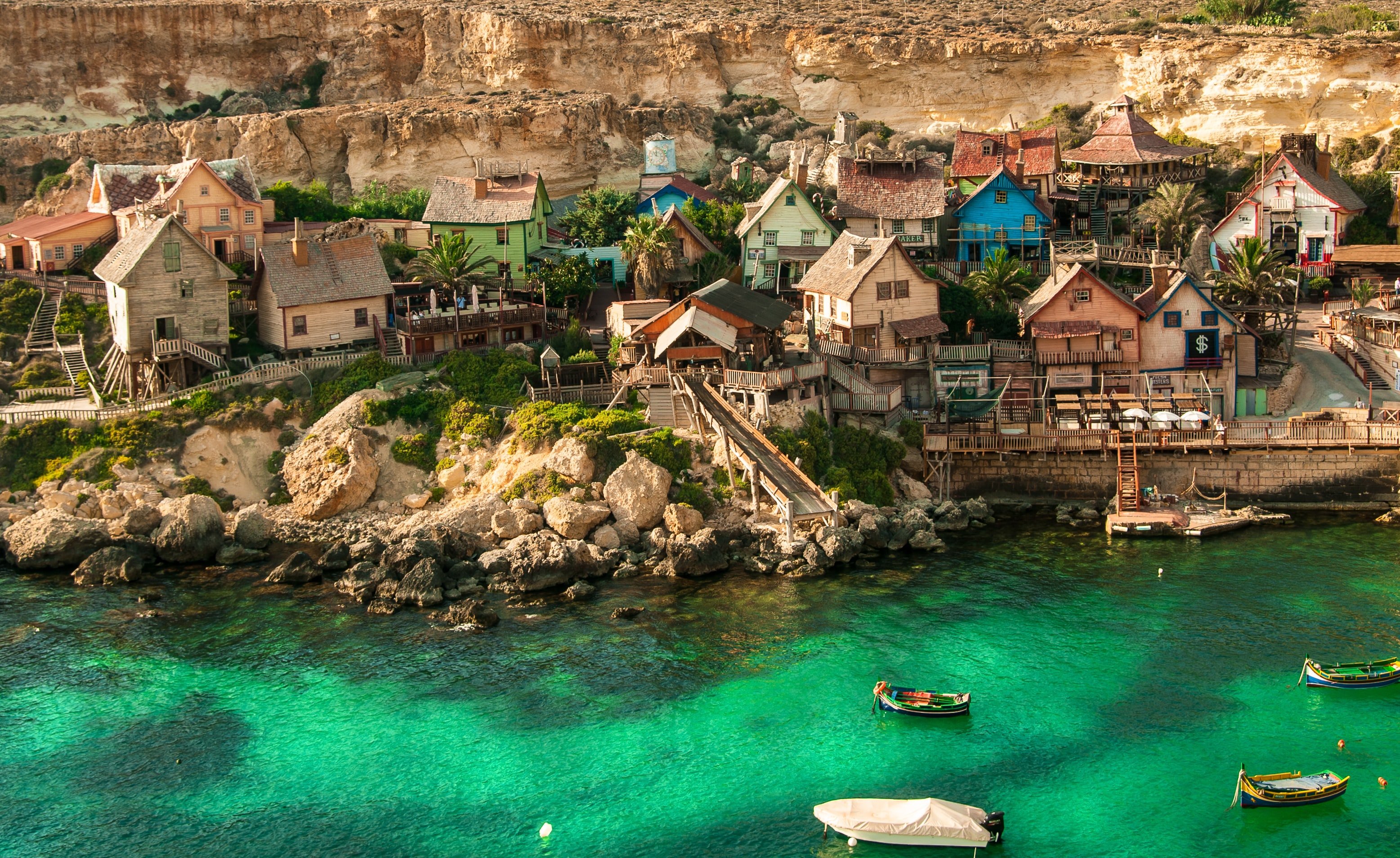 The popeye village in Malta.