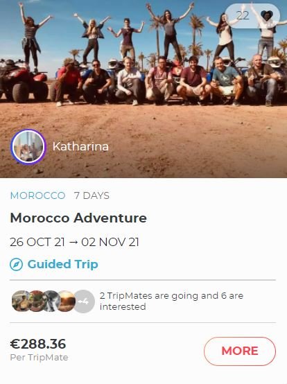 Reist mit Katharina nach Marokko.