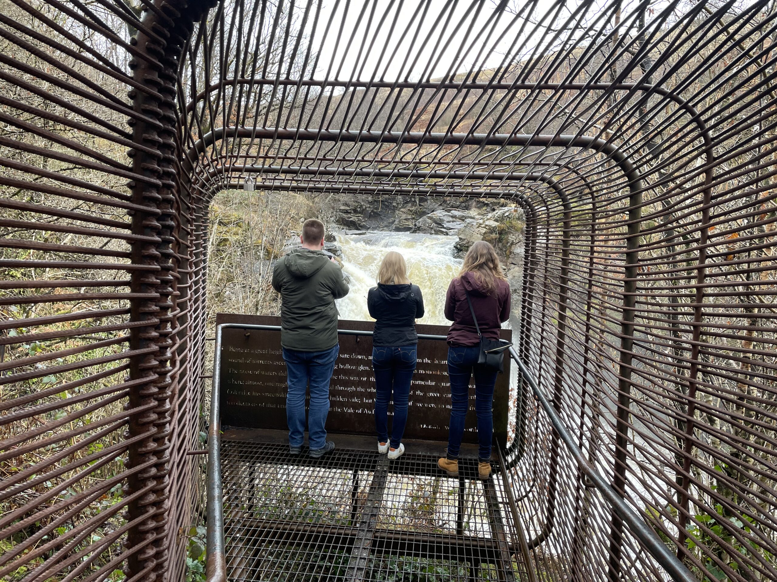 Friends at Falloch Falls