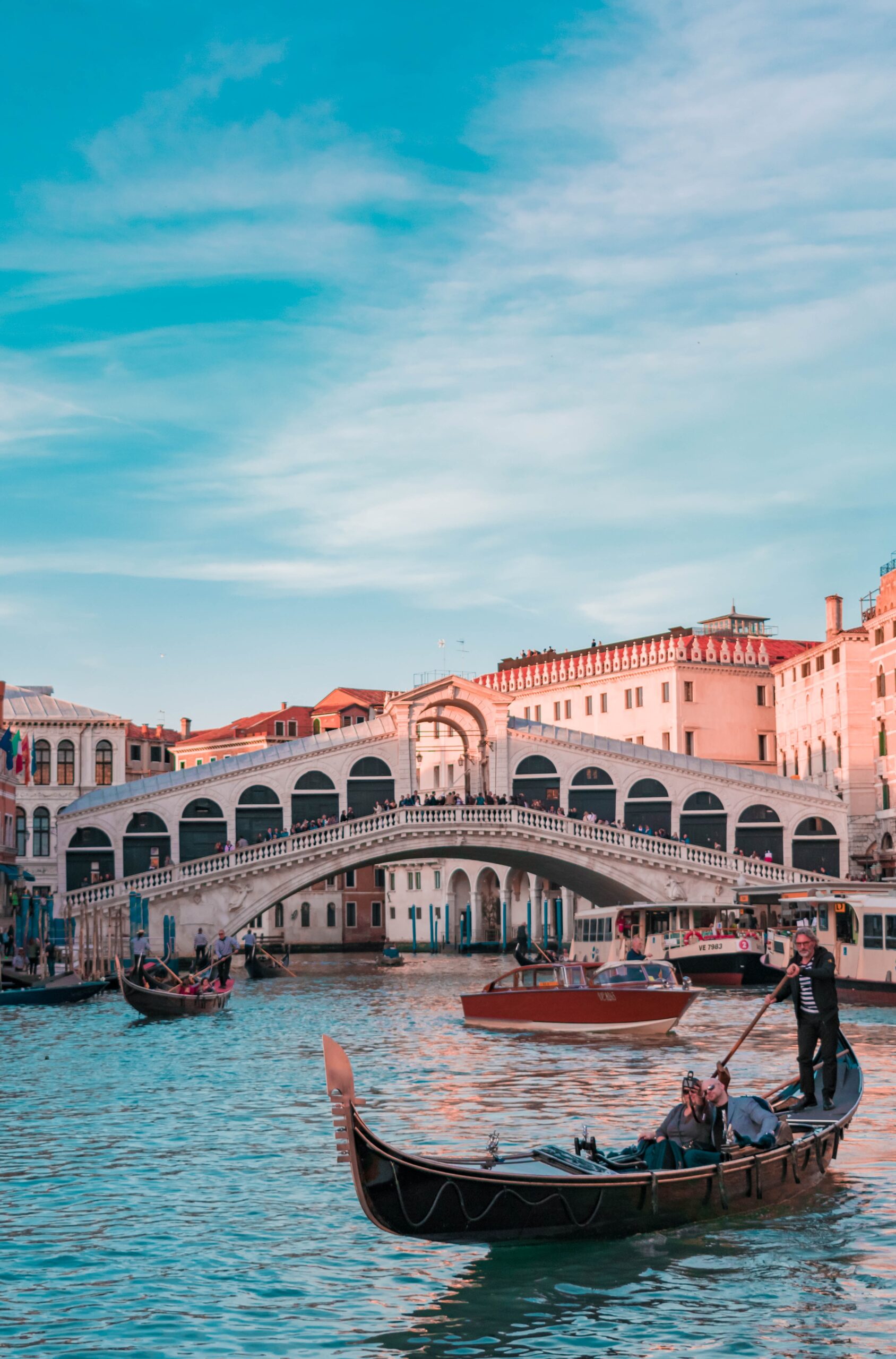 Going on a romantic boat ride in Venice, Italy is one of the popular  things to do in europe