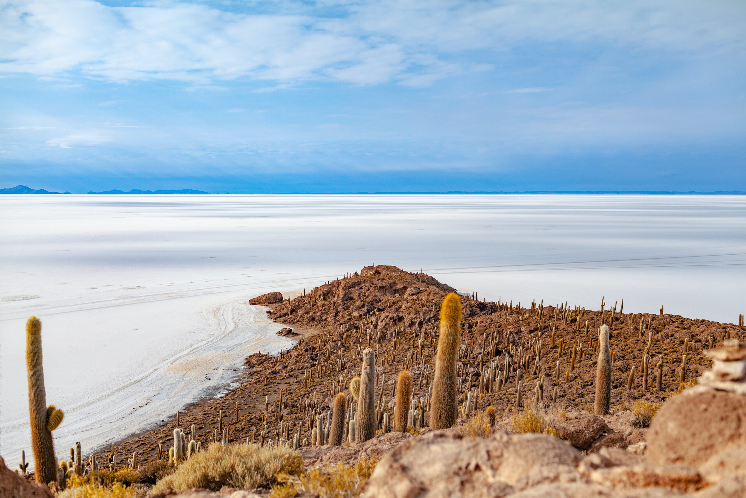 Salt lands in Bolivia, a must see location during your South America travel
