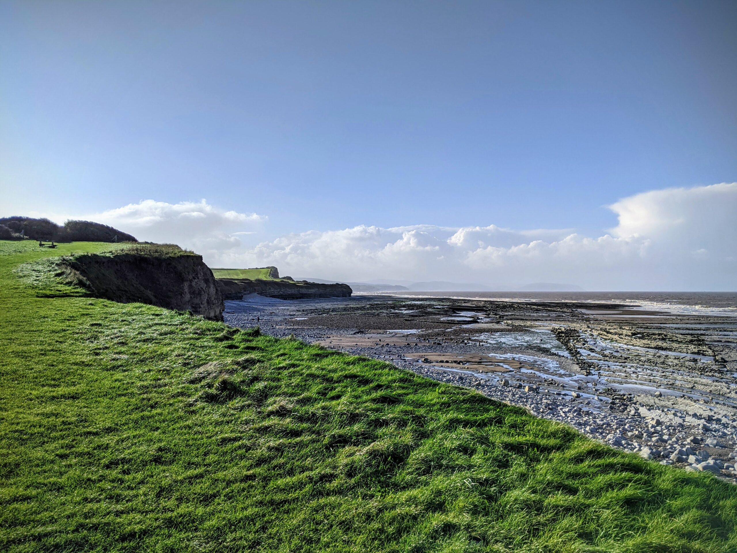 Beautiful Somerset Coast surprises visitors with lush green scenery and rugged cliffs.