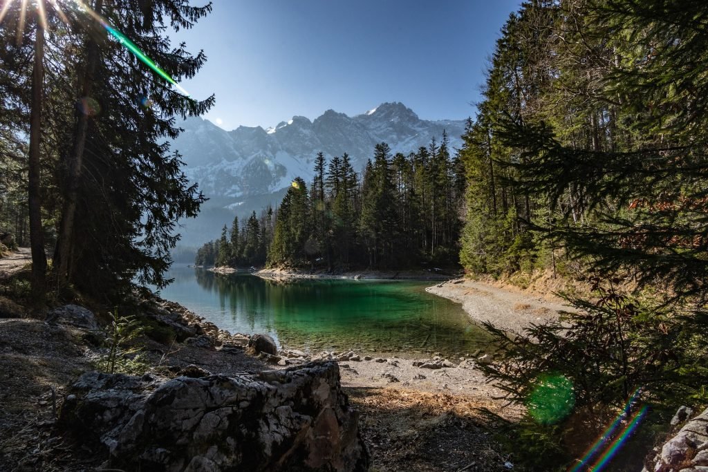 Experience the crystal clear waters of Eibsee on a SUP, Standup Paddleboarding in Europe