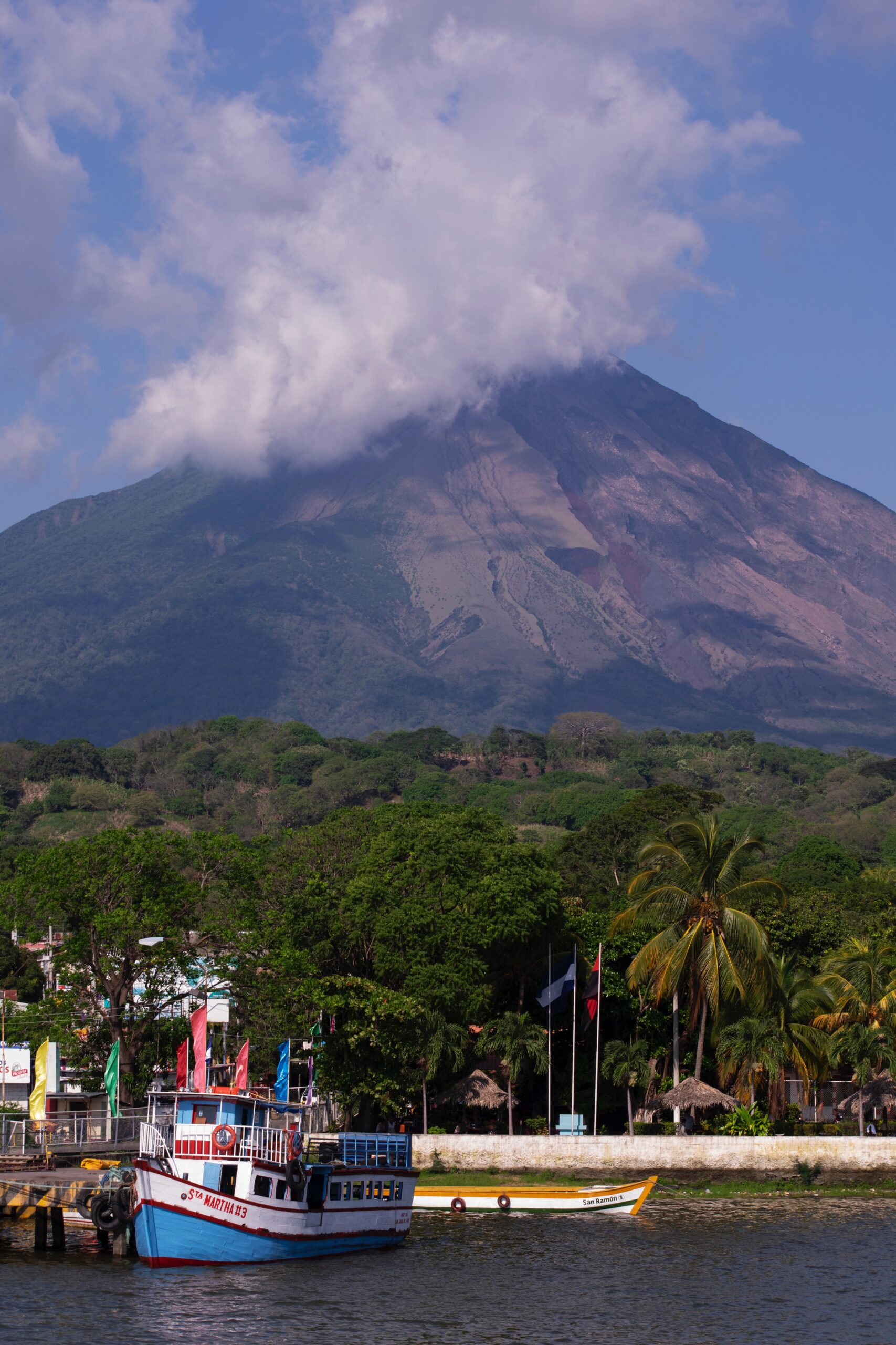 An volcano on an island in the middle of lake Nicaragua, makes volcano concepcion one of the Best places to hike in Central america
