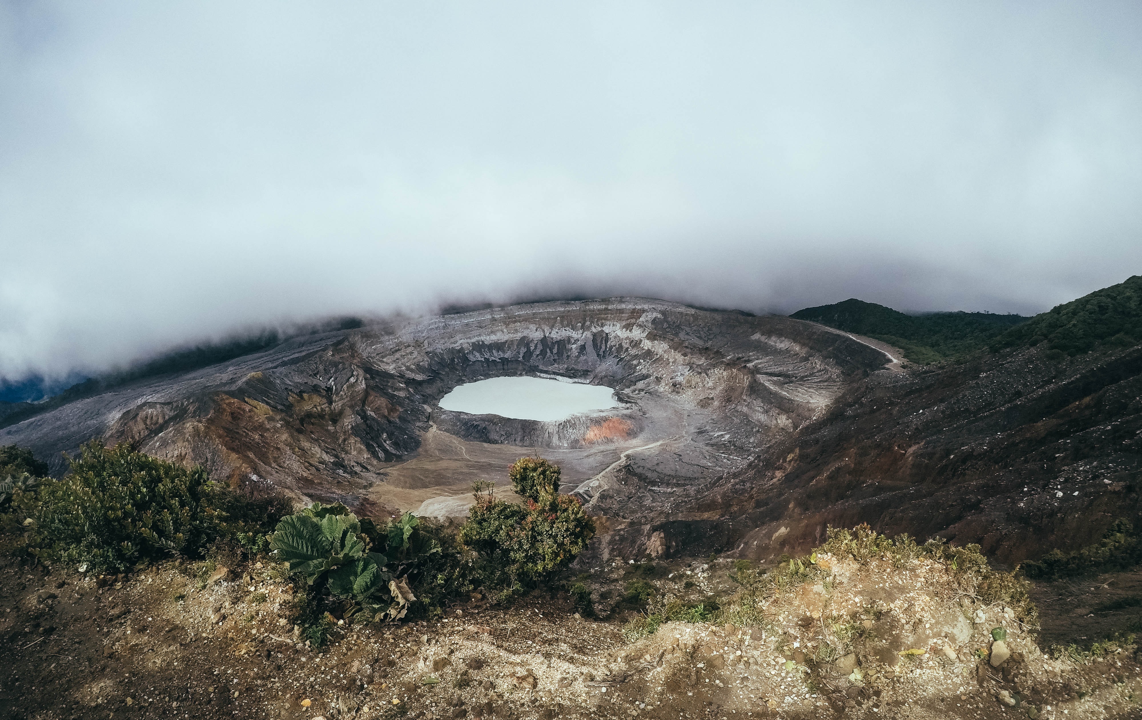 Poas Volcano is one among the Best places to hike in Central america on your travel to Central America