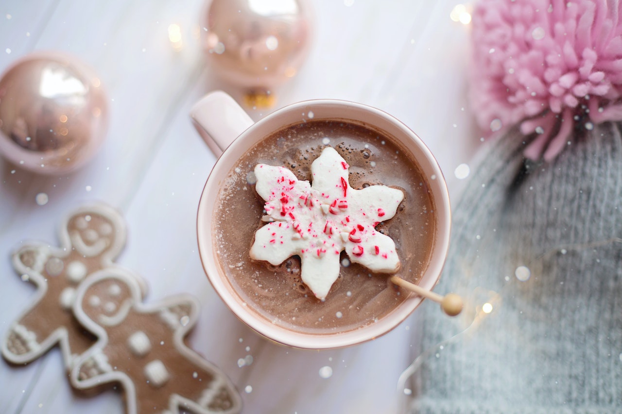 new york in winter drink hot chocolate
