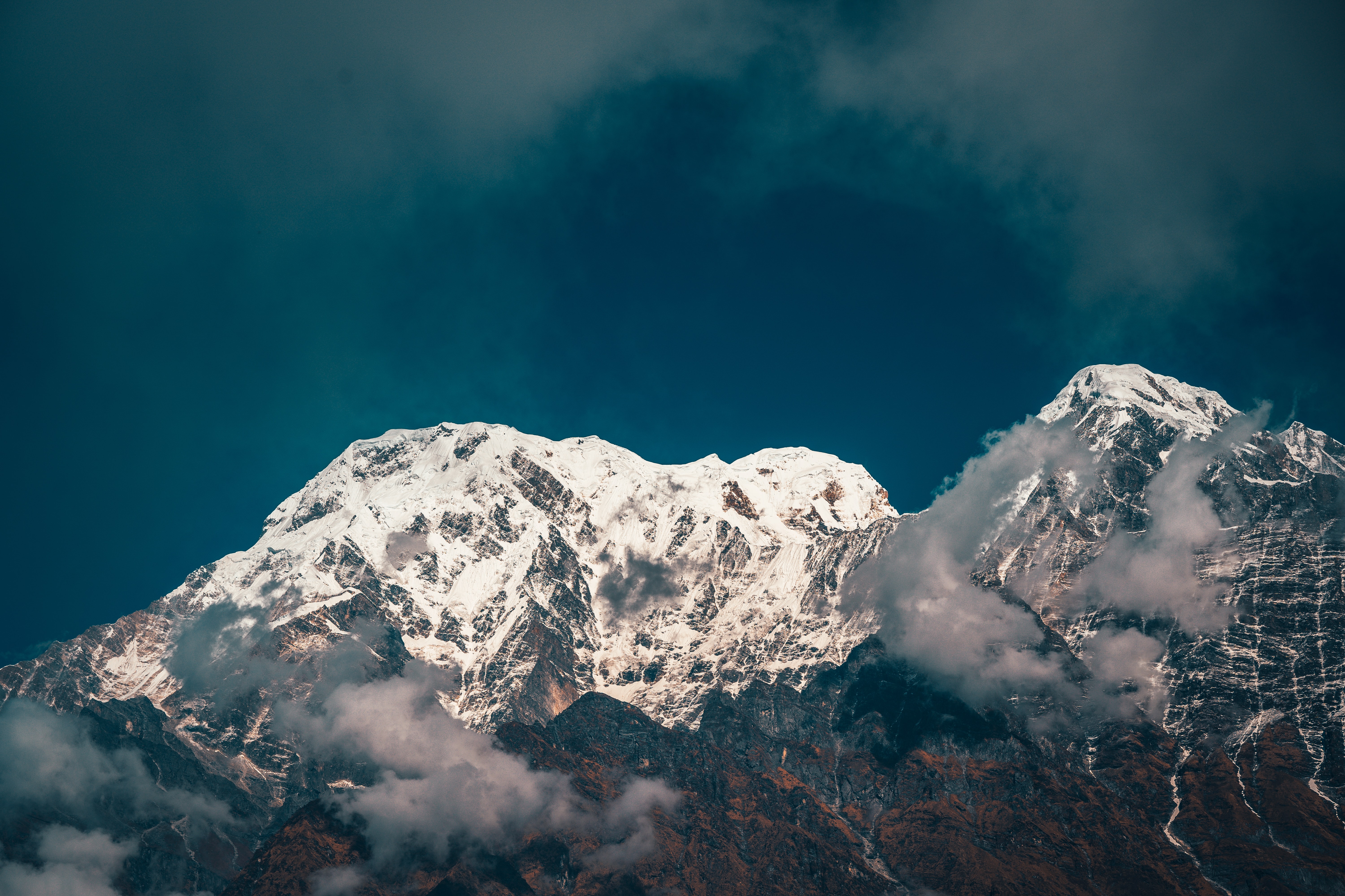 Annapurna mountain in Nepal. Difficult Mountains to Climb