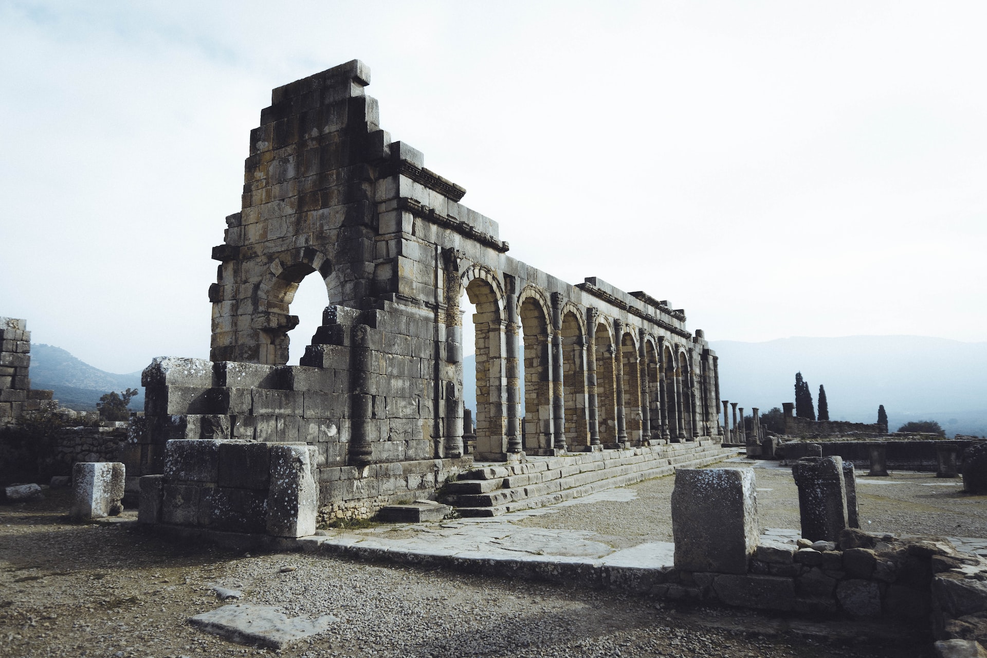 Rome ruins in Volubilis
