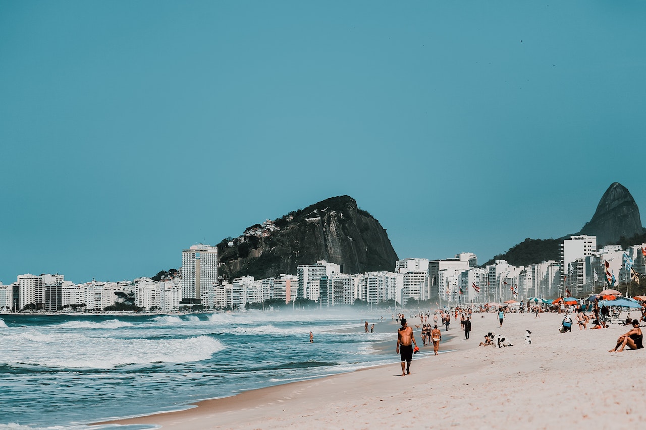 things to do in Rio de Janeiro visit the Copacabana beach
