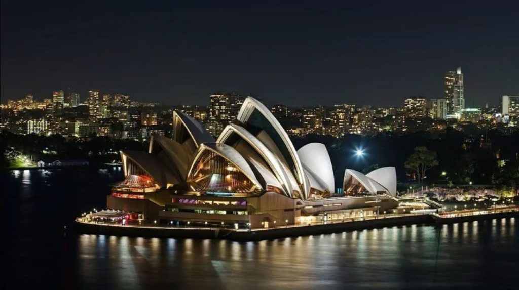 Sydney Opera House at night December Travel Destinations