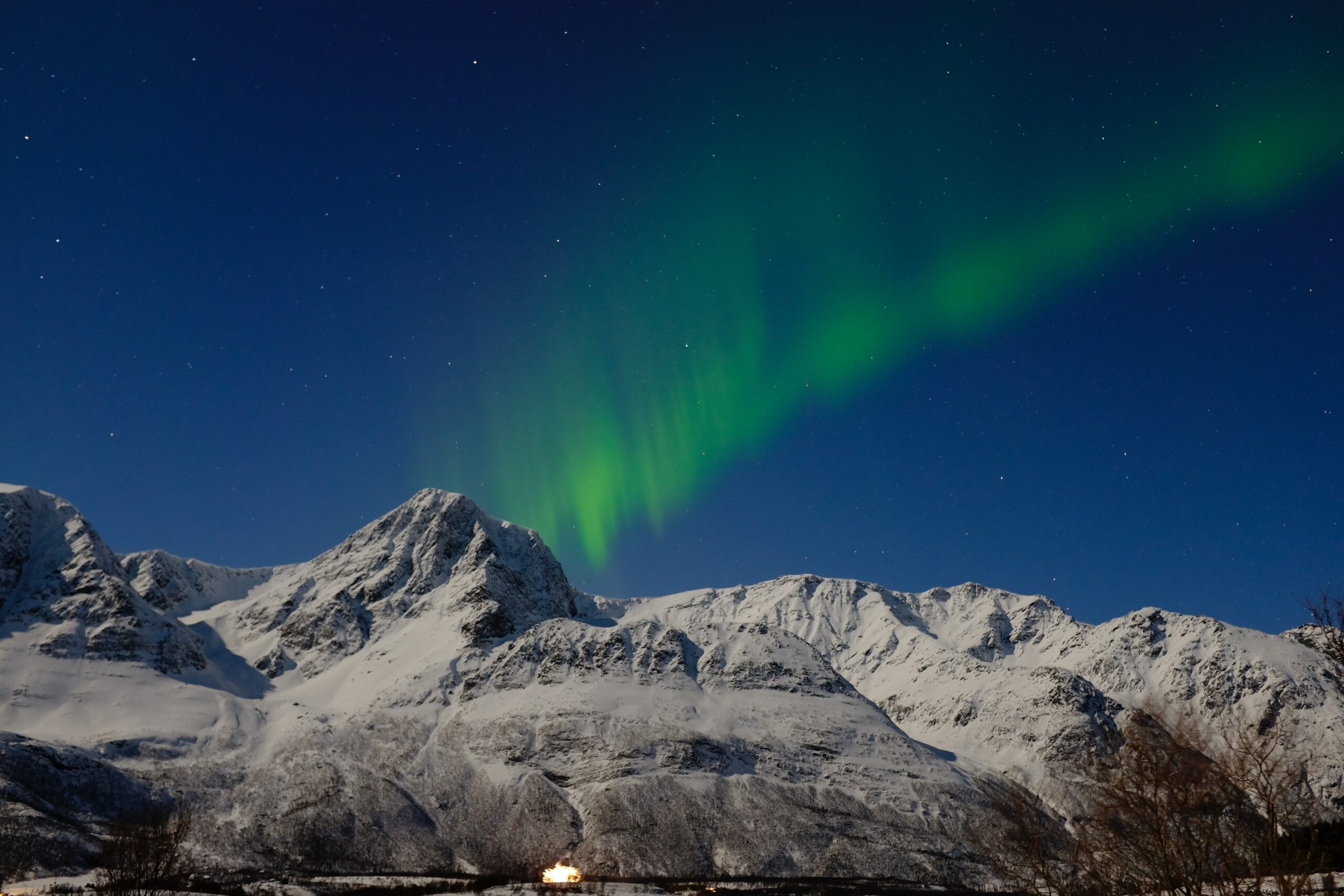 Genießt Polarlichter in Norwegen