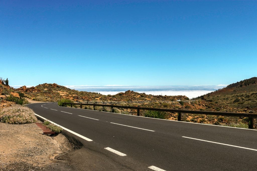 a road in Tenerife canary islands