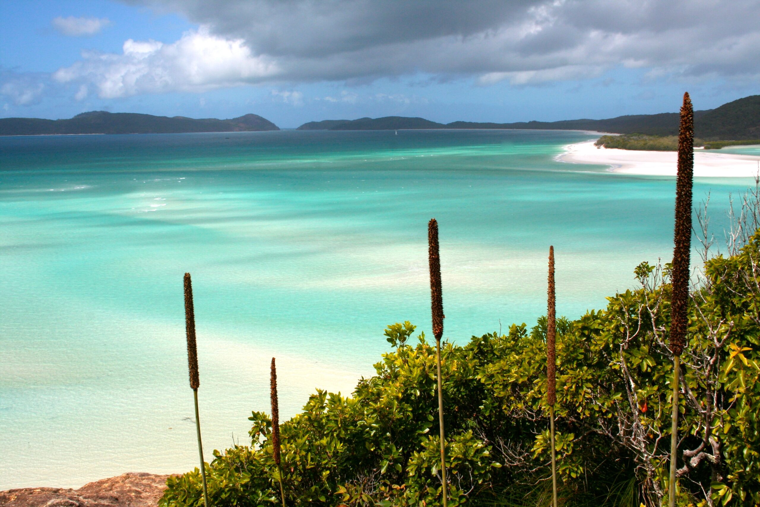 One of the best places for a beach vacation is Whitehaven Beach in Australia.