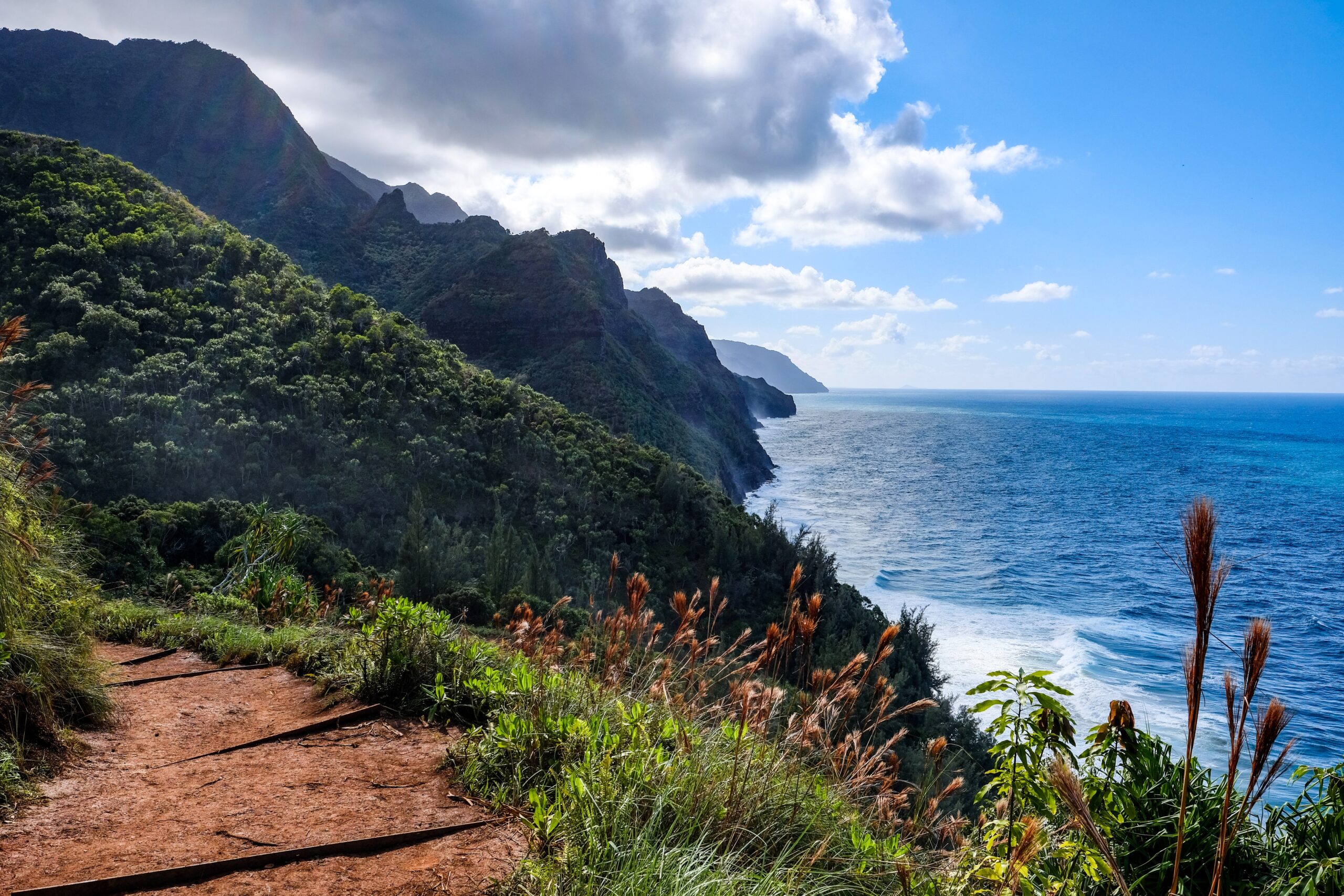 Head on one of the best hidden gems in Hawaii; The Kalalau Trail.