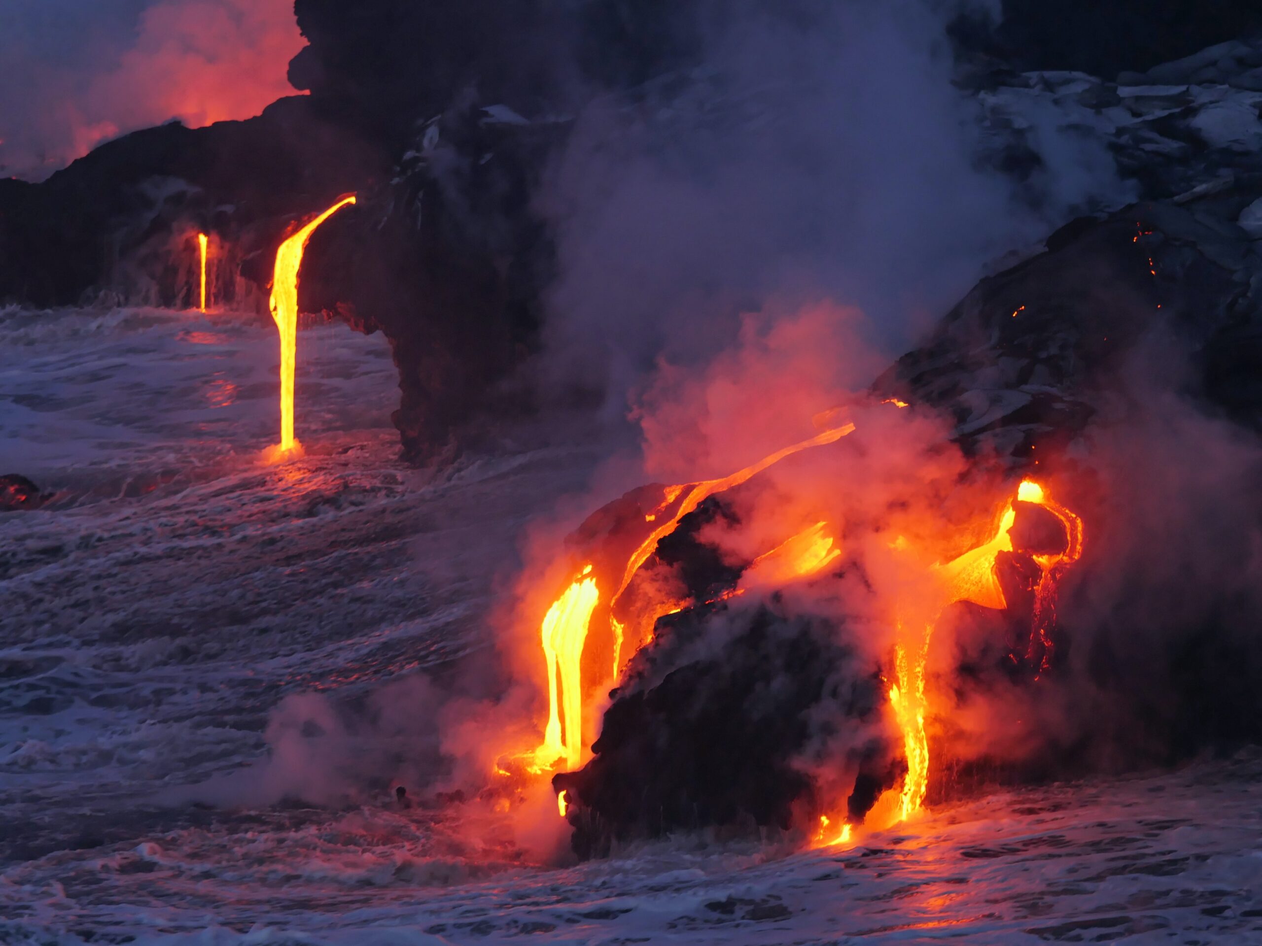 One of the greatest hidden gems in Hawaii is seeing lava flowing into the ocean.