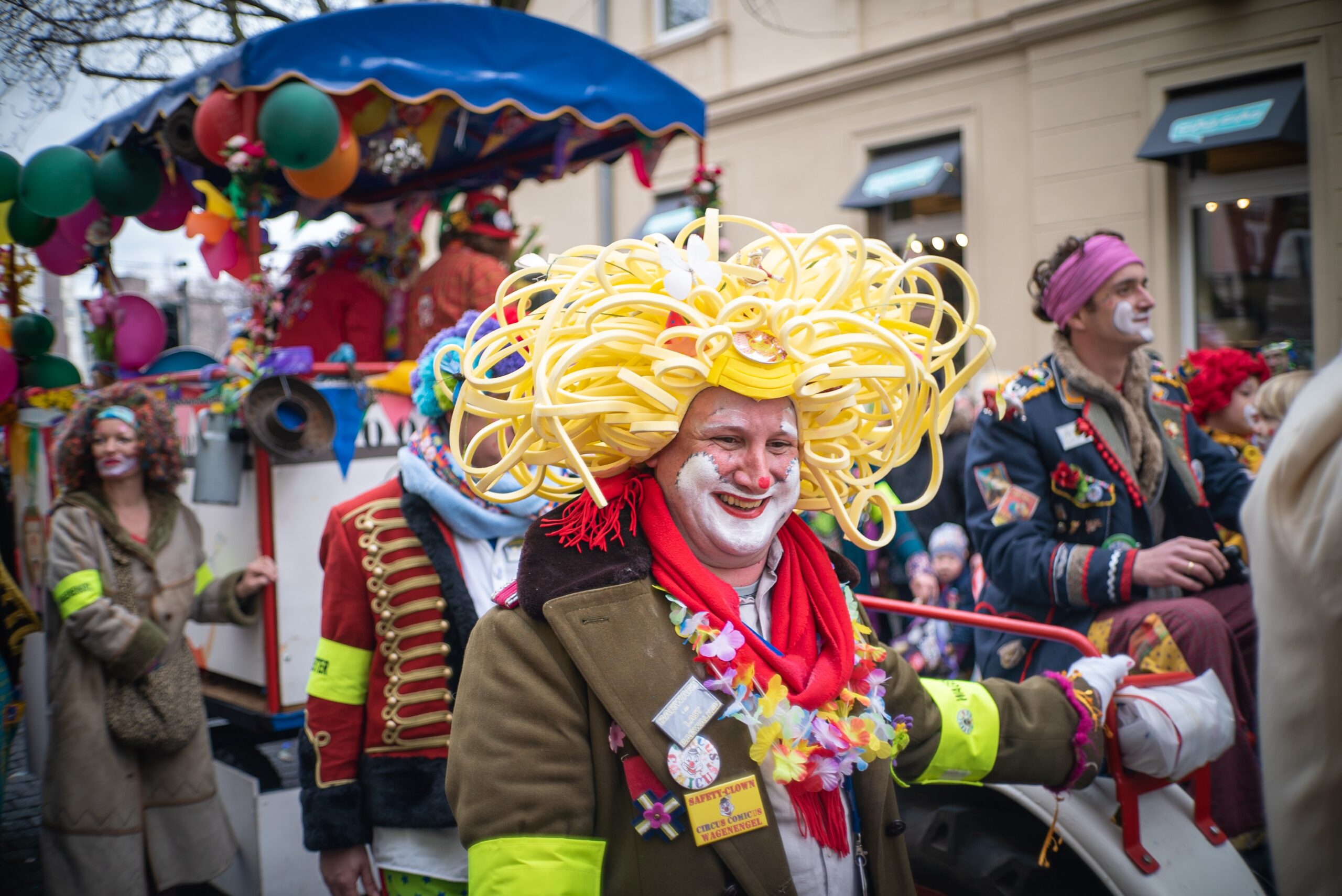 Wear a funny costume and celebrate Karneval in Cologne.