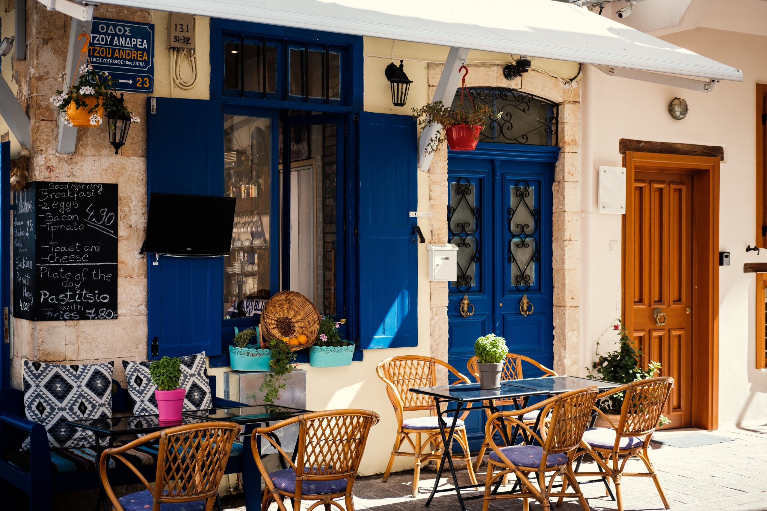 Entdeckt Cafés auf Kreta