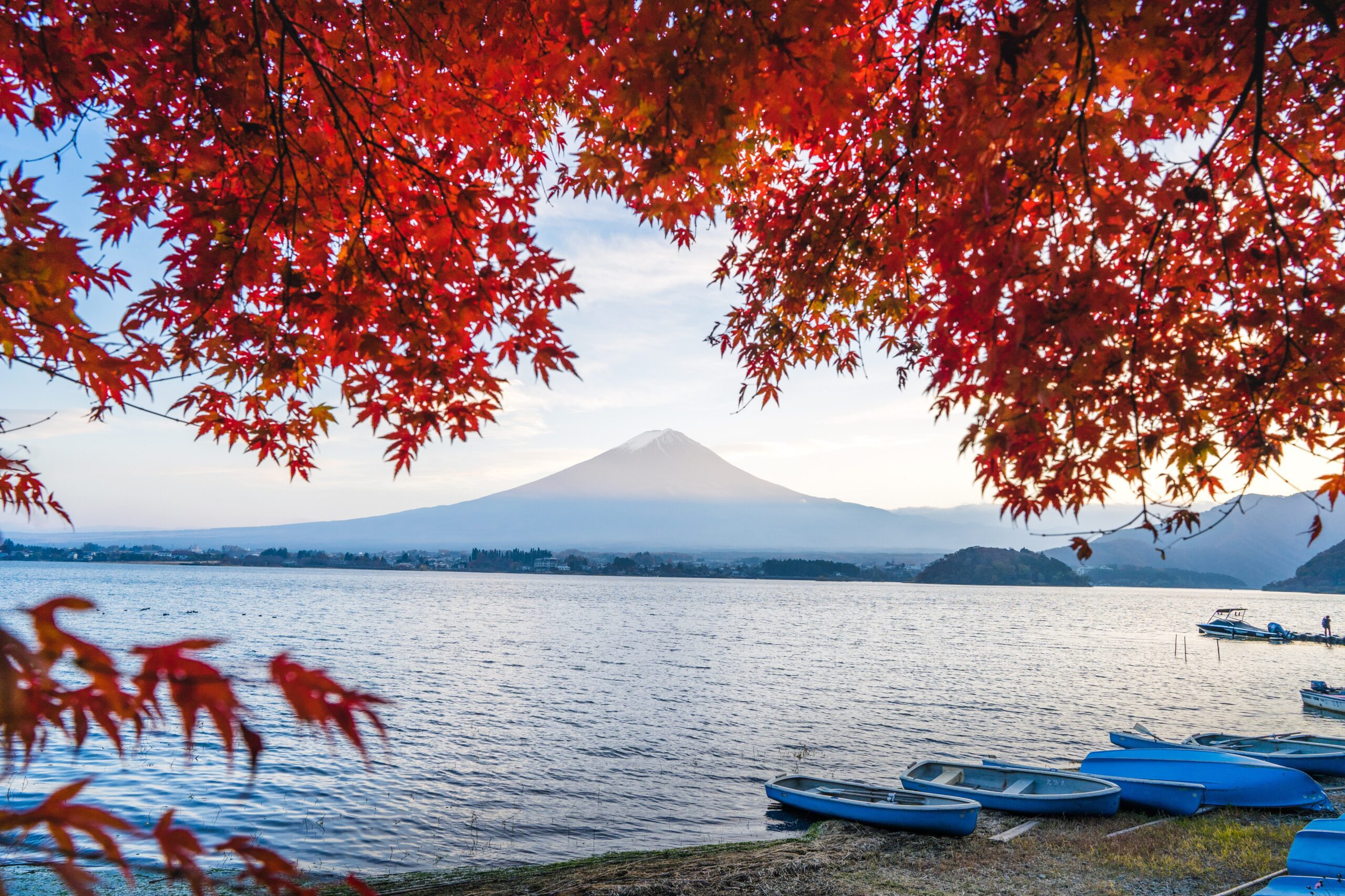 Japans Aussichten sind im Herbst besonders schön.