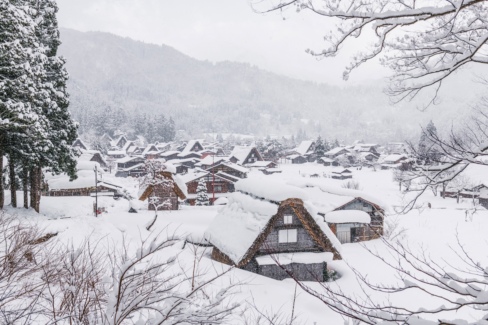 winter in Japan shirakawago