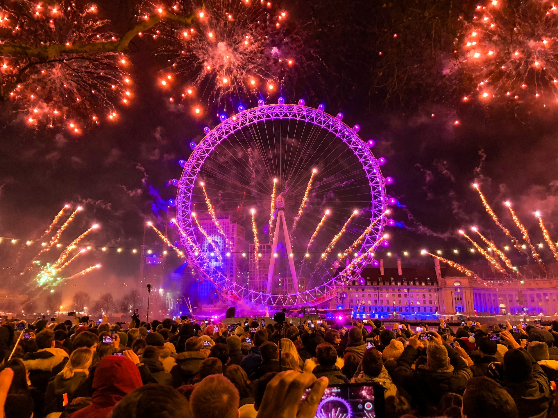 best places to visit for new year London