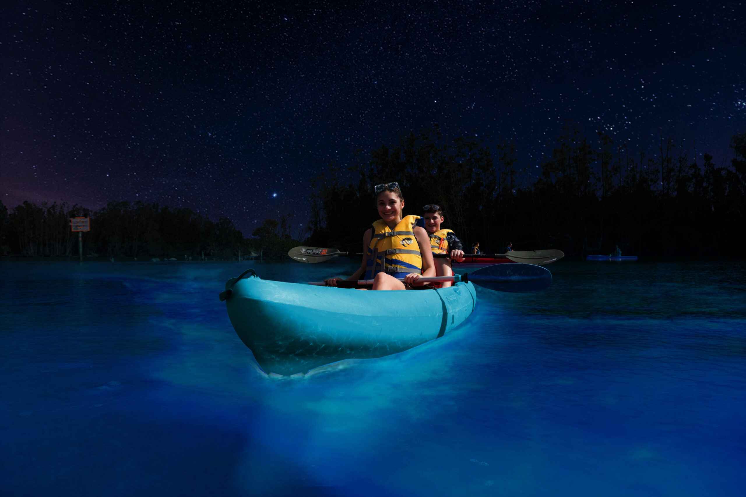 best places to see bioluminescence Florida