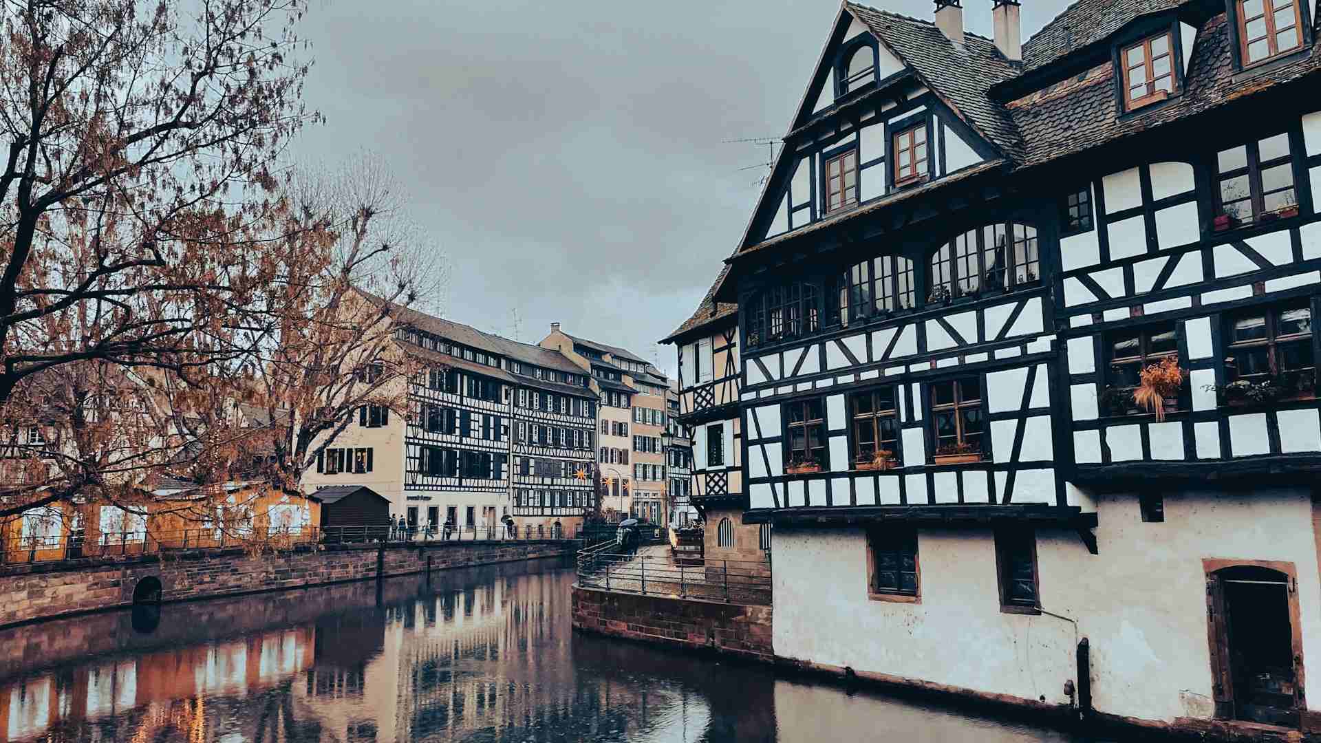 Strasbourg winter in France