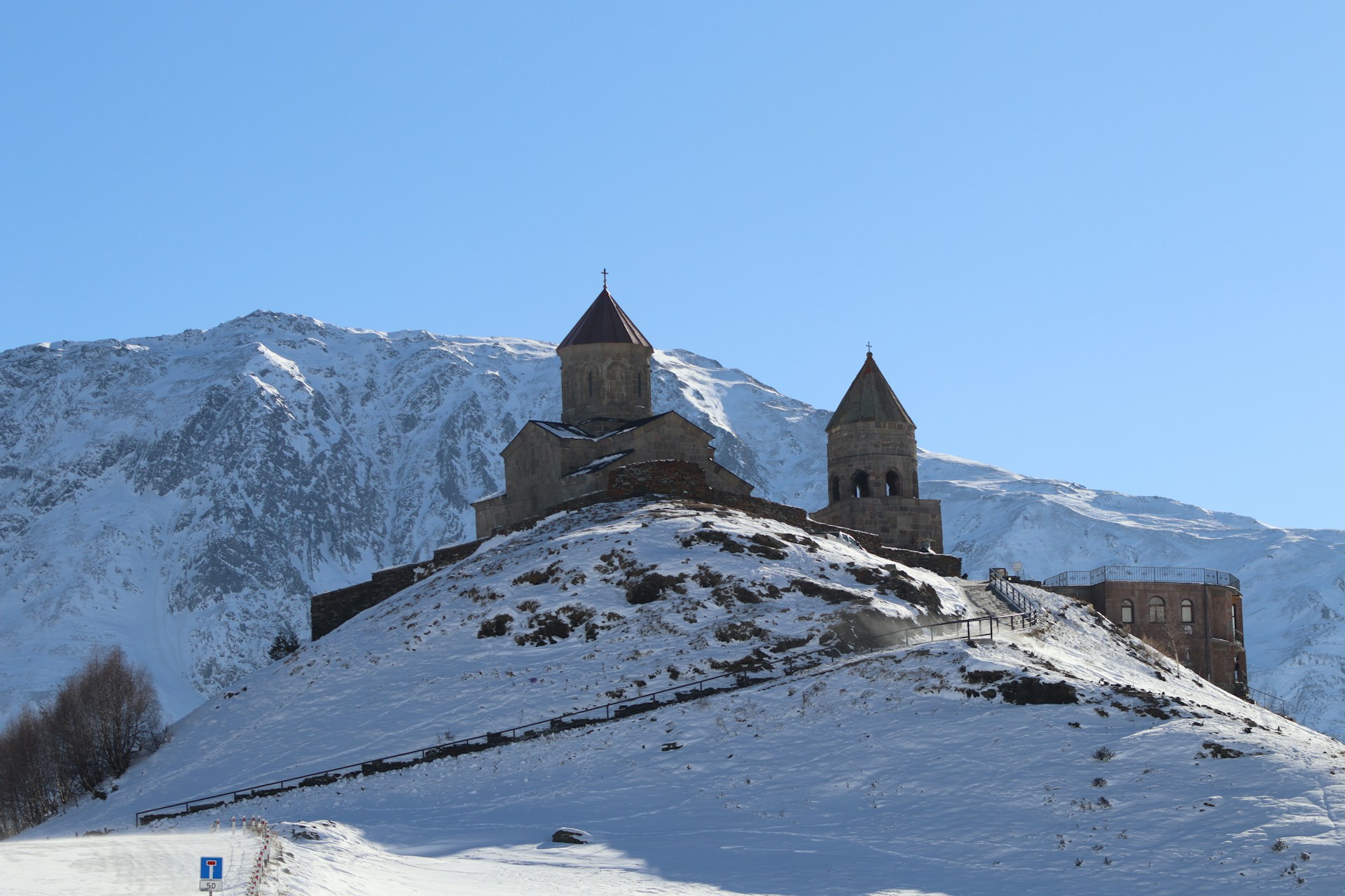 winter in Georgia Kazbegi