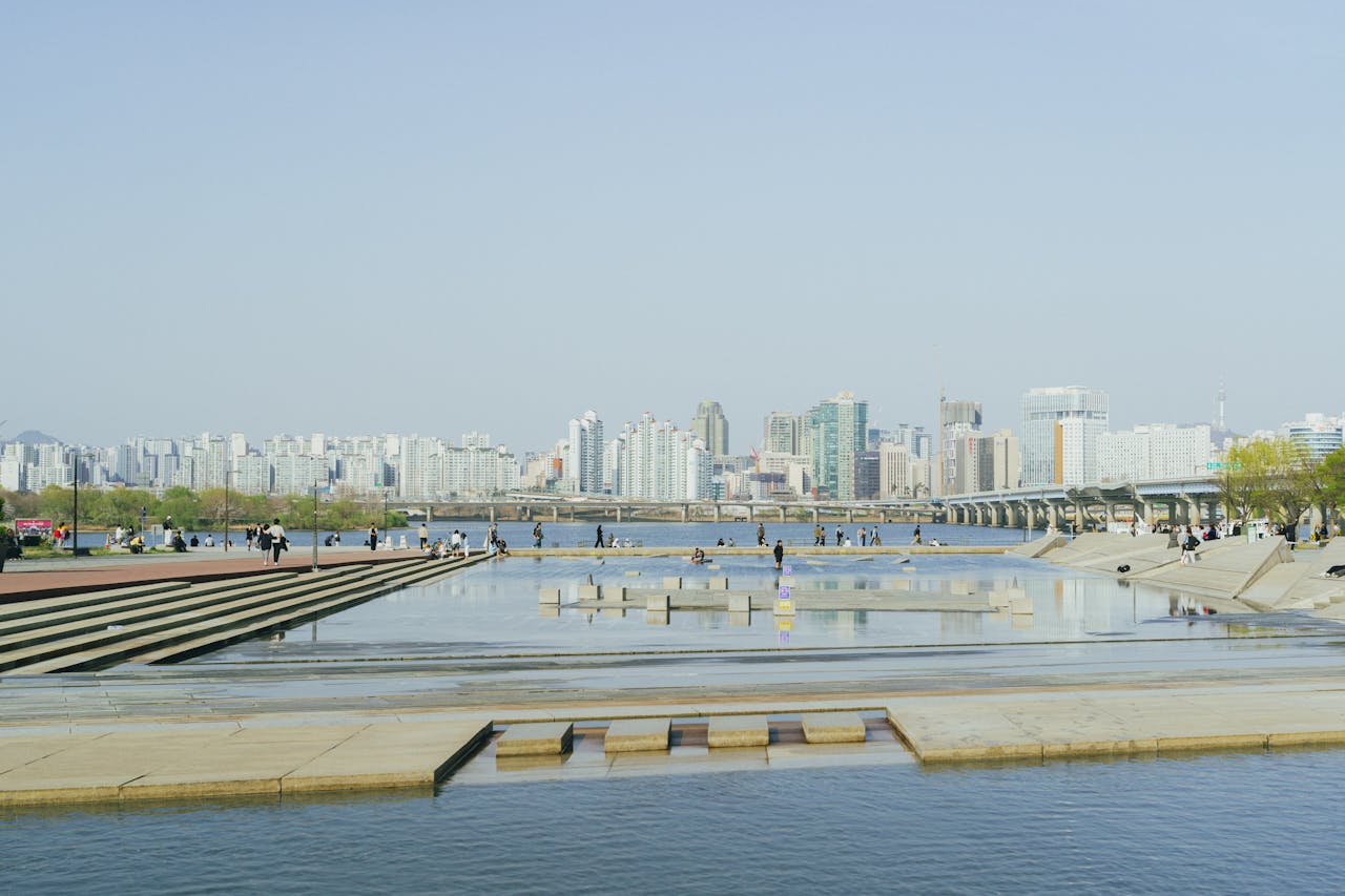 Han River winter in Seoul