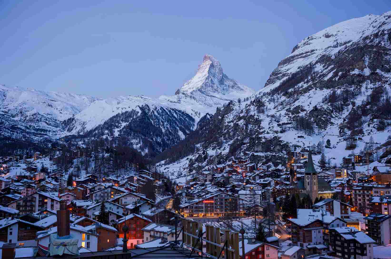winter in Switzerland Zermatt