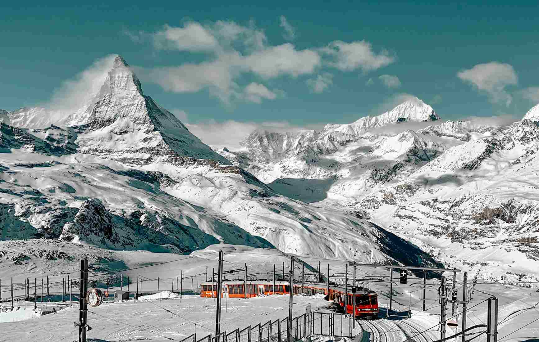 best scenic winter train in Switzerland