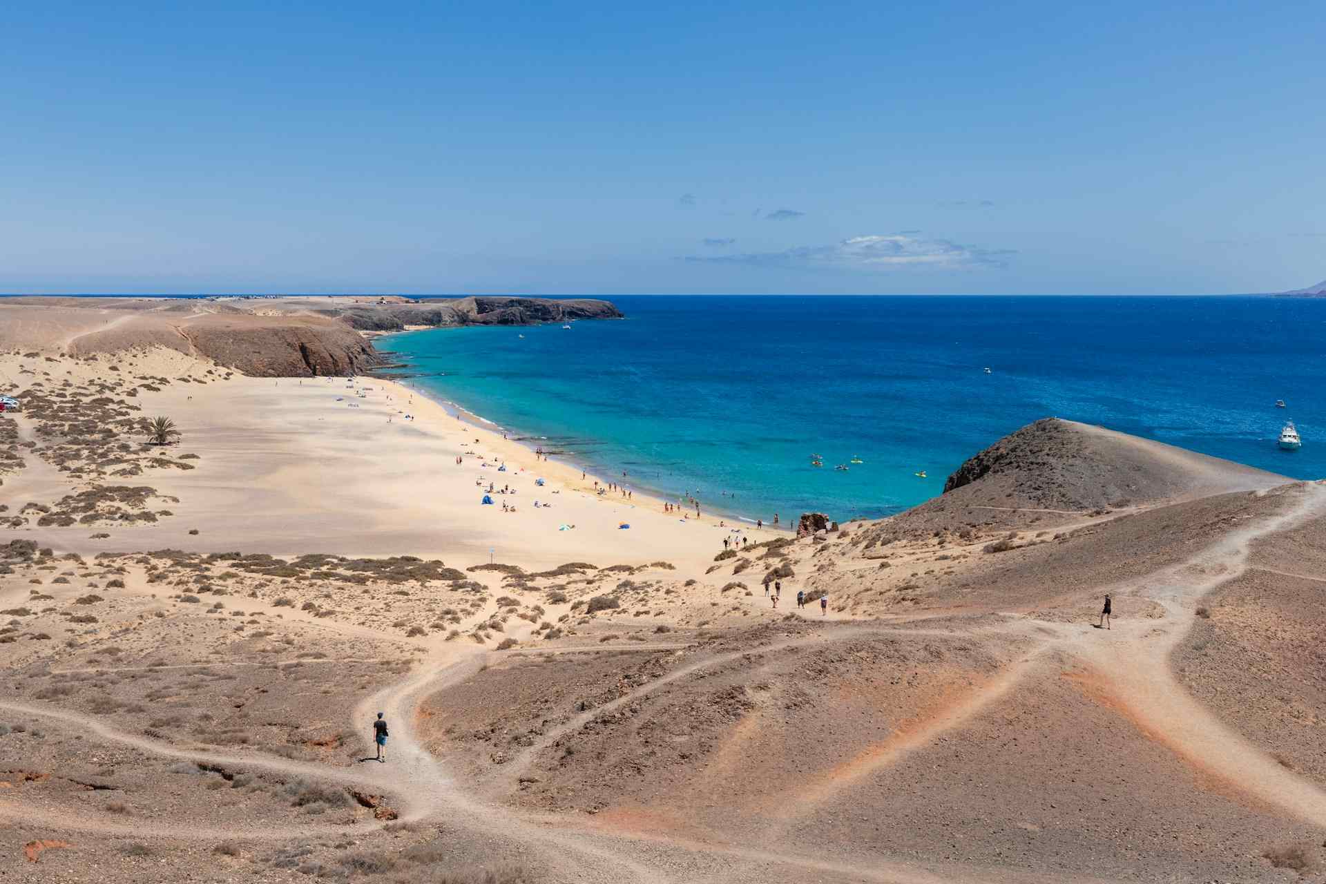 warm winter destinations in Europe Lanzarote