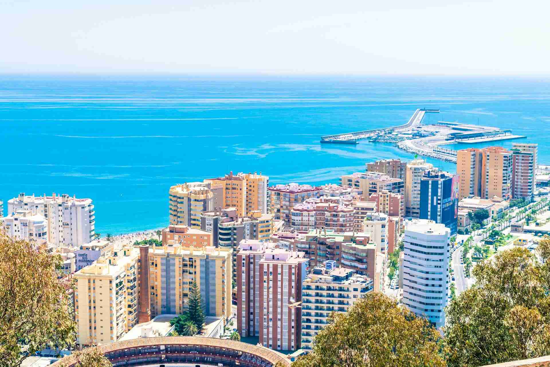 warm winter destinations in Europe Malaga 