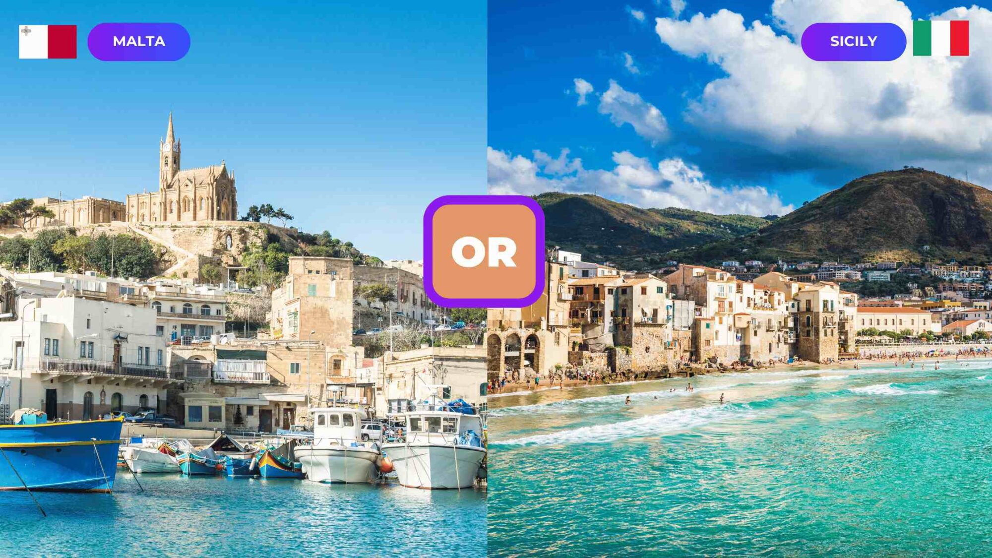 Malta or Sicily which Mediterranean destination to visit