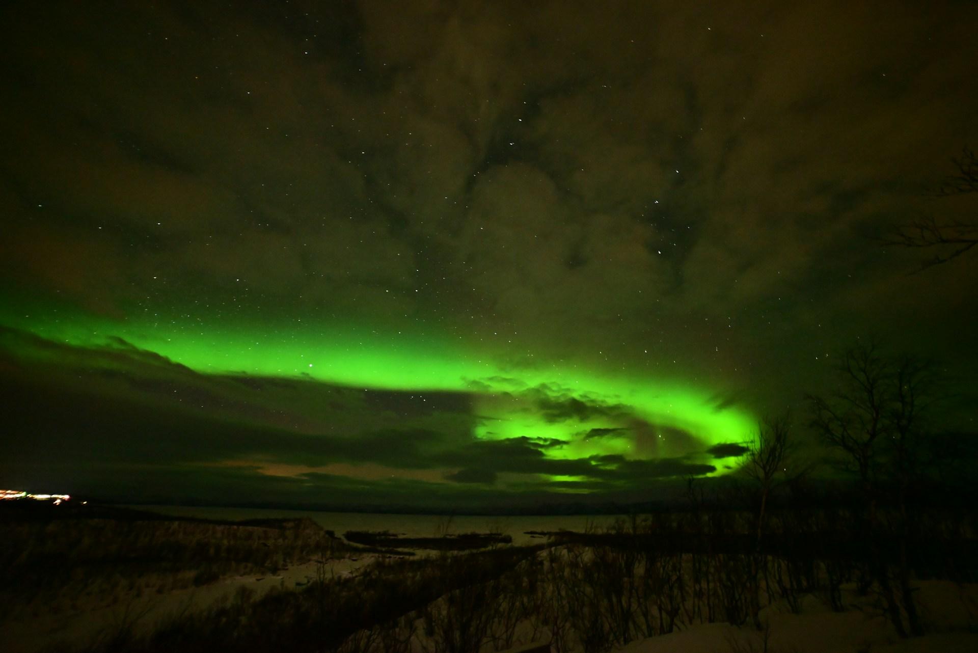 winter in Sweden Northern Lights