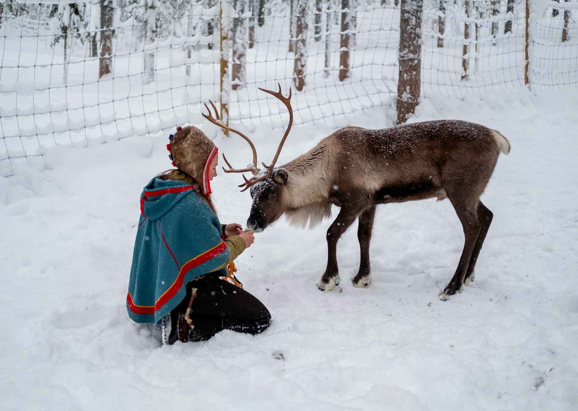 Sami culture Sweden in winter