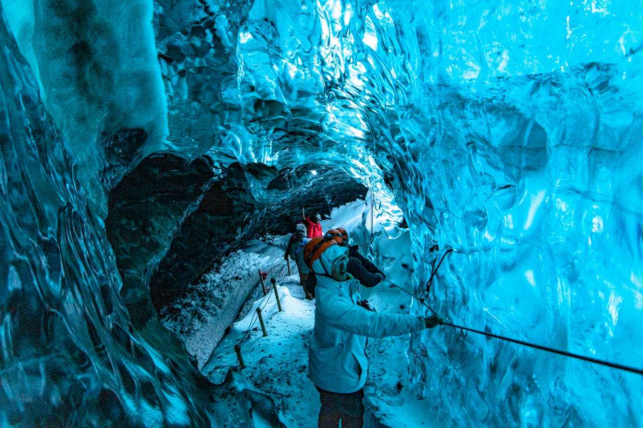 winter in Iceland ice caves