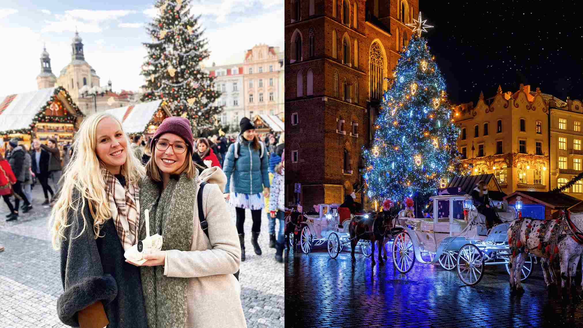 Prague or Krakow Christmas Markets